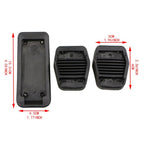 FORD Kuga ST Alloy Brake Clutch Accelerator Pedal covers # MK2 & MK3 Black Logo