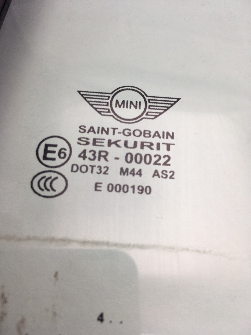 Left Side Rear Quarter Window Glass  Mini R52 Cabriolet 02-08 7128722