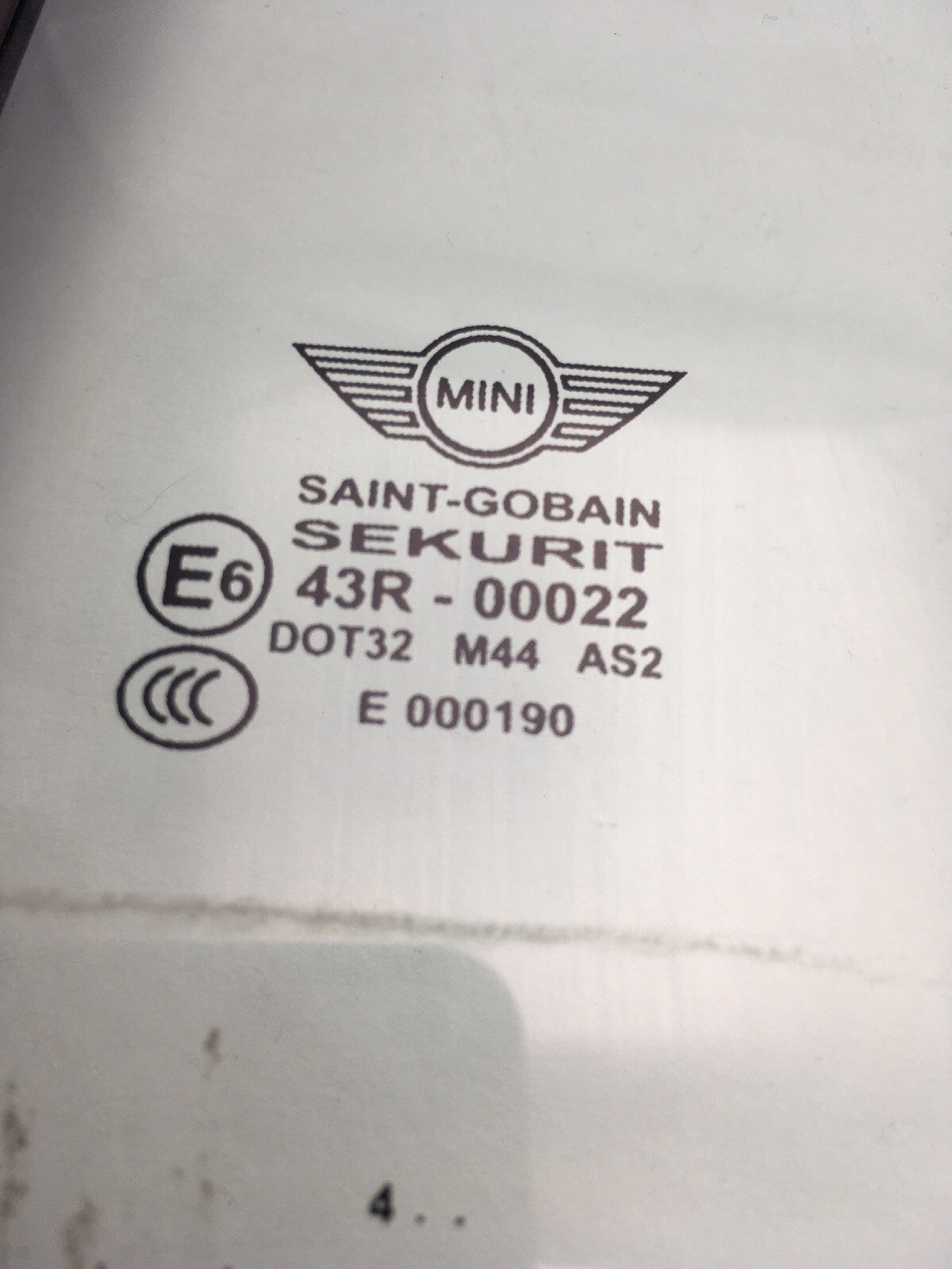 Left Side Rear Quarter Window Glass  Mini R52 Cabriolet 02-08 7128722