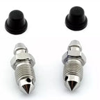 Subaru Brembo Brake Caliper Bleed Screw M10x1 x2 with Dust Caps — UK & JDM Models