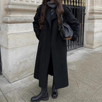 Women's Winter Double Breasted Long Sleeve Lapel Blends Jacket