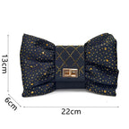 Women's Italian Party Shoes and Bag Set With Elegant Diamond Butterfly
