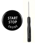 BMW BLACK Start Stop Engine Switch Button Cover for 1,3,4,5,6,7,8 Series