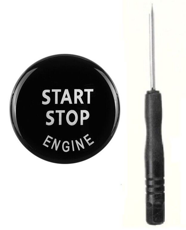 BMW BLACK Start Stop Engine Switch Button Cover for 1,3,4,5,6,7,8 Series