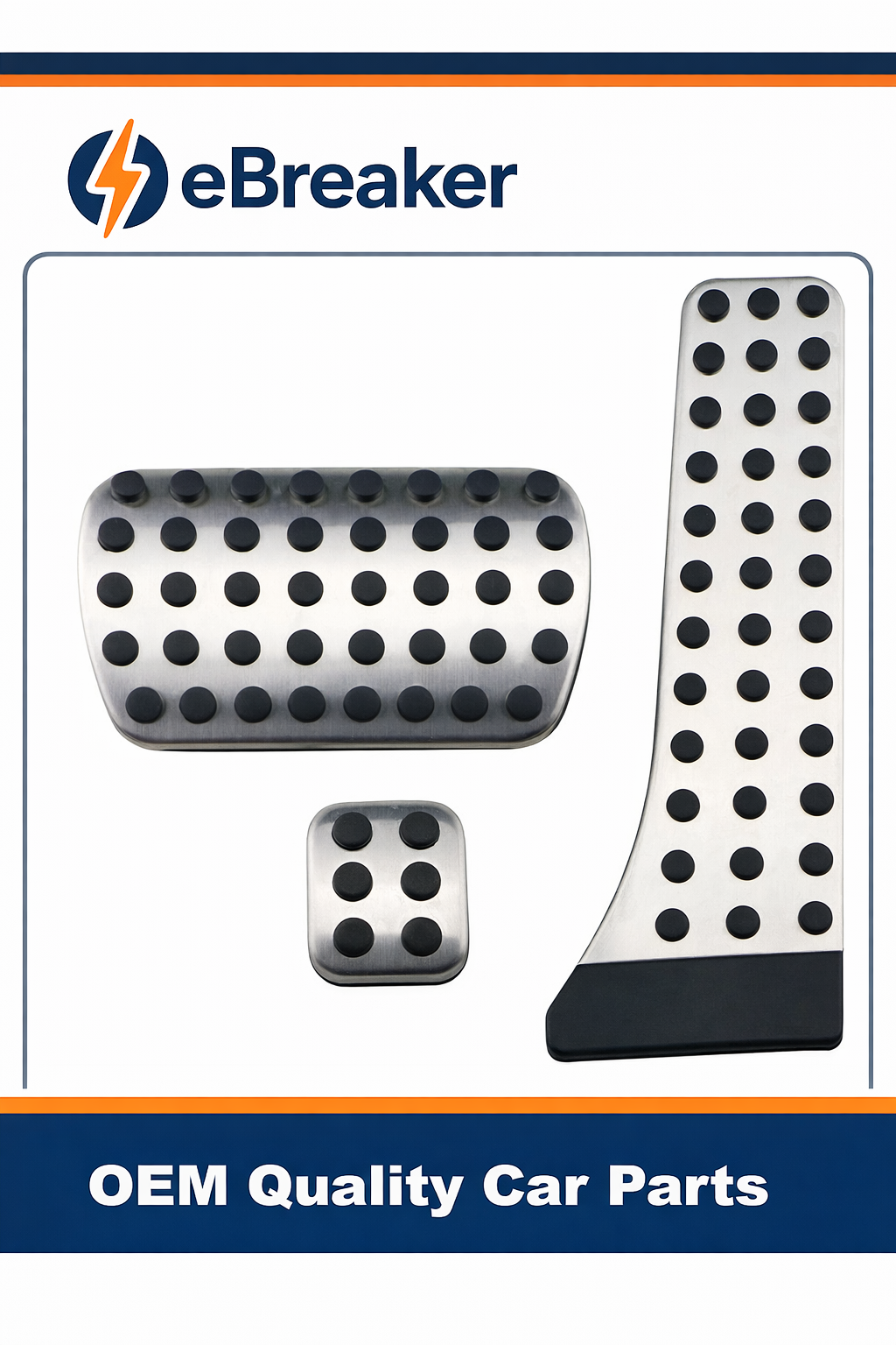 Mercedes AMG Pedals Set 3PCS Stainless Steel Fuel Brake Footrest  A C E SL  CLS