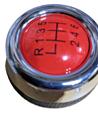 MINI 6 Speed Gear Shift Knob Soft Leather Red Shift Pattern R55 R56 R57 R58 R60