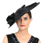 Fancy Christmas Sinamay Fascinator Perfect Wedding Hat Unique Derby Party Hat