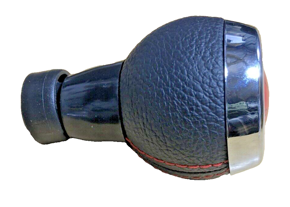 MINI 6 Speed Gear Shift Knob Soft Leather Silver Shift Pattern R55 R56 R57 R60