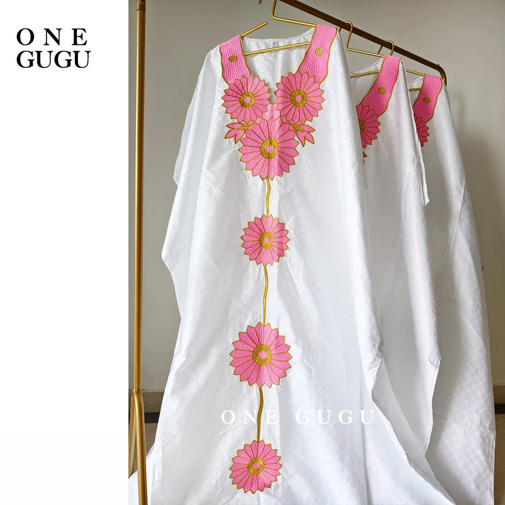 First Quality African Boubou Dress With Scarf Nigerian Traditional Dashiki