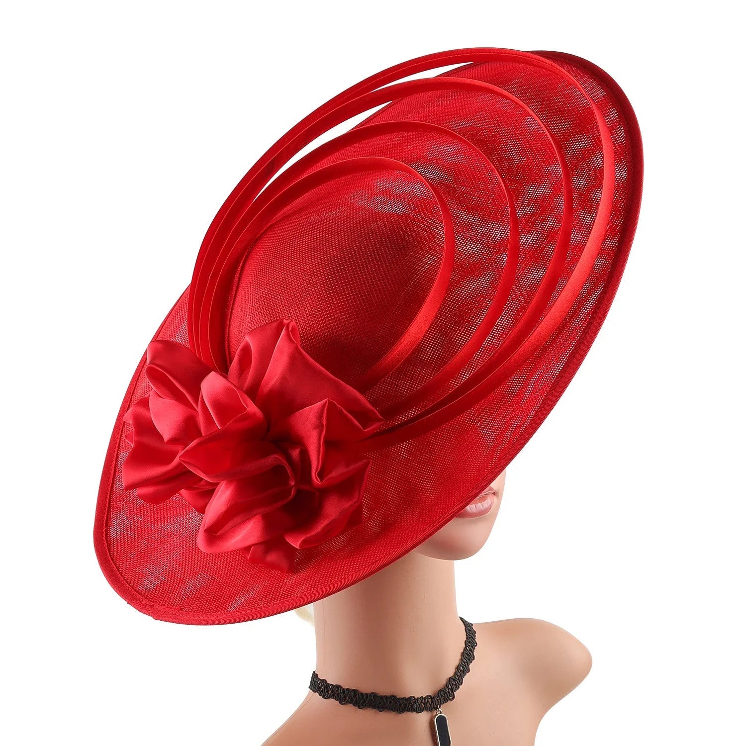 Fancy Christmas Sinamay Fascinator Perfect Wedding Hat Unique Derby Party Hat