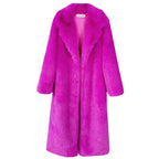 Women's Fashionable Long Fur Coat for Winter
