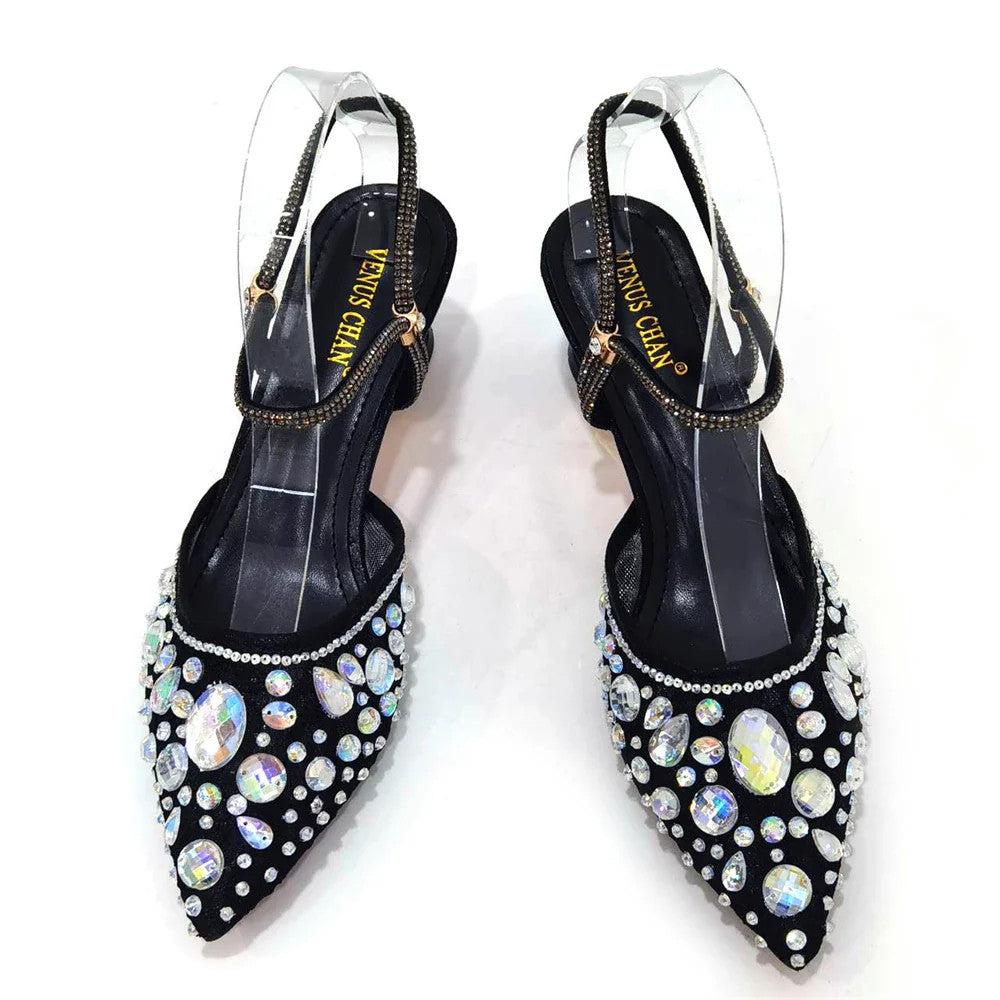 Italian Design Three-Dimensional Women's Bags And Ladies Heel Shoes