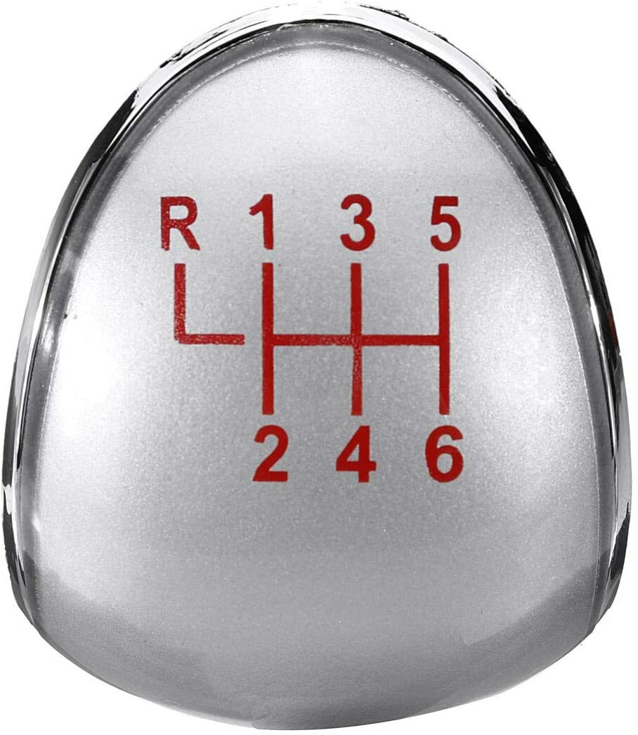 6 SPEED GEAR STICK KNOB CAP COVER RED PATTERN FOR FORD FIESTA FOCUS ST TRANSIT