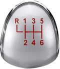 6 SPEED GEAR STICK KNOB CAP COVER RED PATTERN FOR FORD FIESTA FOCUS ST TRANSIT