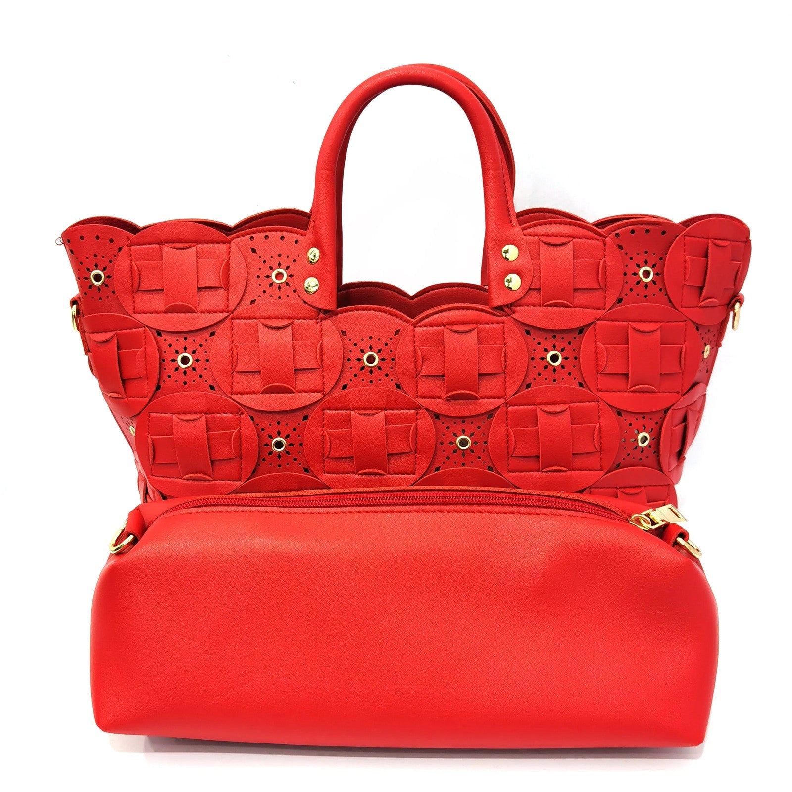 2022 Rivet Style Women Shoes and Bag to Match in Color matching High Quality
