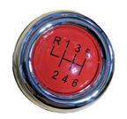 MINI 6 Speed Gear Shift Knob Soft Leather Red Shift Pattern R55 R56 R57 R58 R60