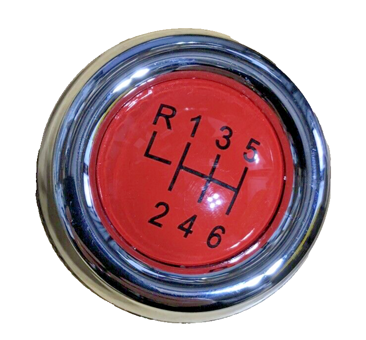 MINI 6 Speed Gear Shift Knob Soft Leather Red Shift Pattern R55 R56 R57 R58 R60