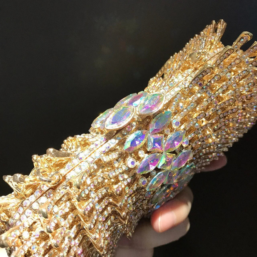 Crystal Women Handbags Luxury Designer Clutch Bags Diamond Handmade Wedding