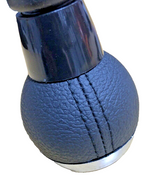 MINI 6 Speed Gear Shift Knob Soft Leather Silver Shift Pattern R55 R56 R57 R60