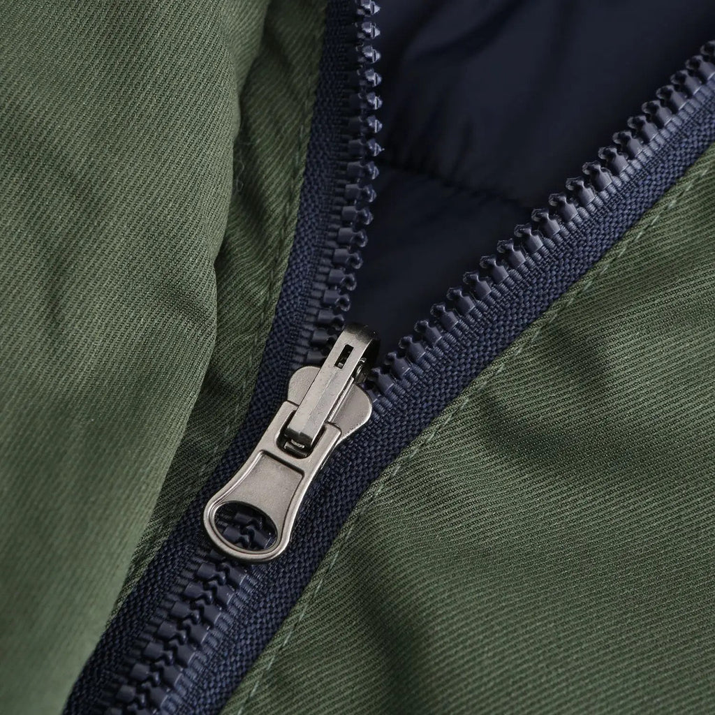Double Sided Women's winter Thick Detachable Zipper Parka Jacket