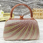 Women's Italian Diamond Studded Shoes and Bag Matching Set