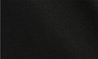 Women's Winter Classic Black Woolen Mid-Length Woolen Blend Overcoat