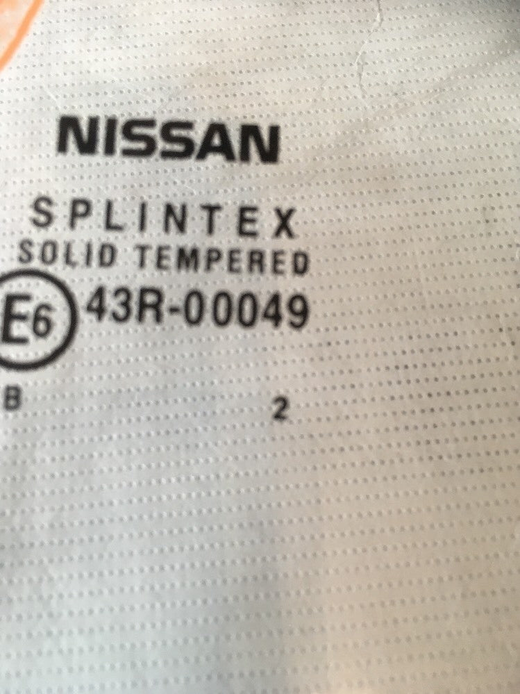 Door Window Glass Rear Right From  NISSAN PRIMERA P12 1.8