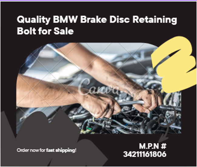 BMW Mounting Screw For Brake Disc Rotor Fits 1 3 5 7 X Series E F G Platforms x1