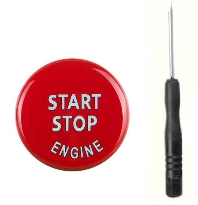 BMW BLACK Start Stop Engine Switch Button Cover for 1,3,4,5,6,7,8 Series