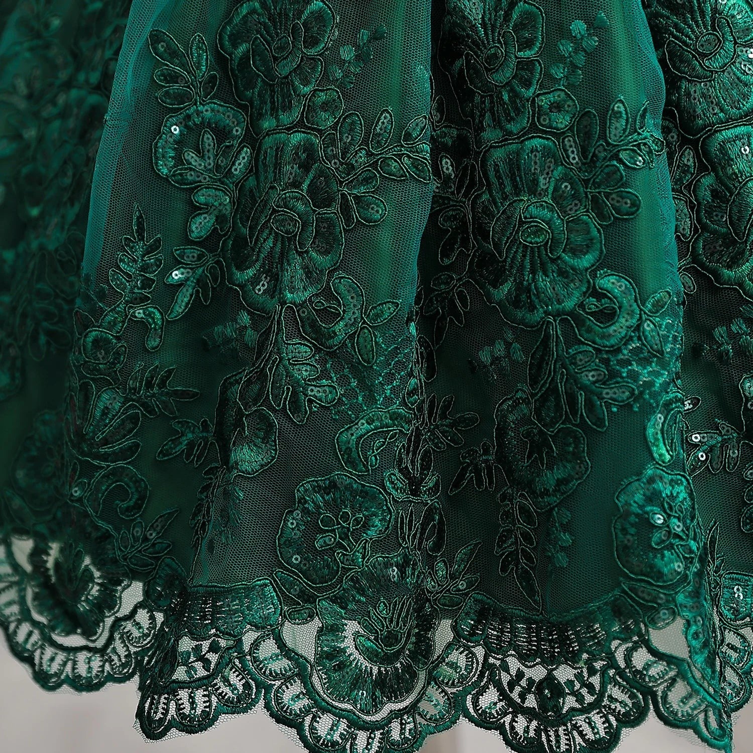 Girls And Toddler Long Sleeve Lace Birthday Tutu Princess Dress