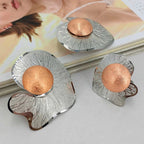Fashion Dubai Gold-Plated Jewelry Set Simple Style African Necklace All Copper