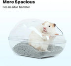 BUCATSTATE Hamster Sand Bath Container Transparent Plastic Sauna Toilet