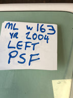 Mercedes Benz ML W163 Left Front Door Window Glass