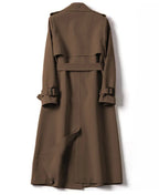 Long Sleeve Trench Coat For Women Office Long Outerwears Jacket