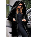Women's Faux Fur Over Size Windbreaker Hooded Jackets