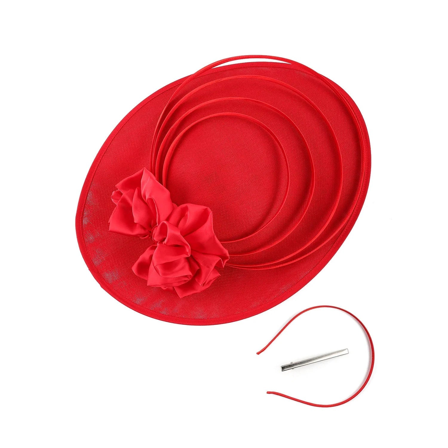 Fancy Christmas Sinamay Fascinator Perfect Wedding Hat Unique Derby Party Hat