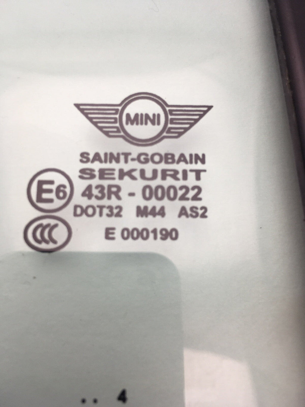 Right Side Rear Quarter Window Glass Mini R52 Cabriolet 02-08 7128722