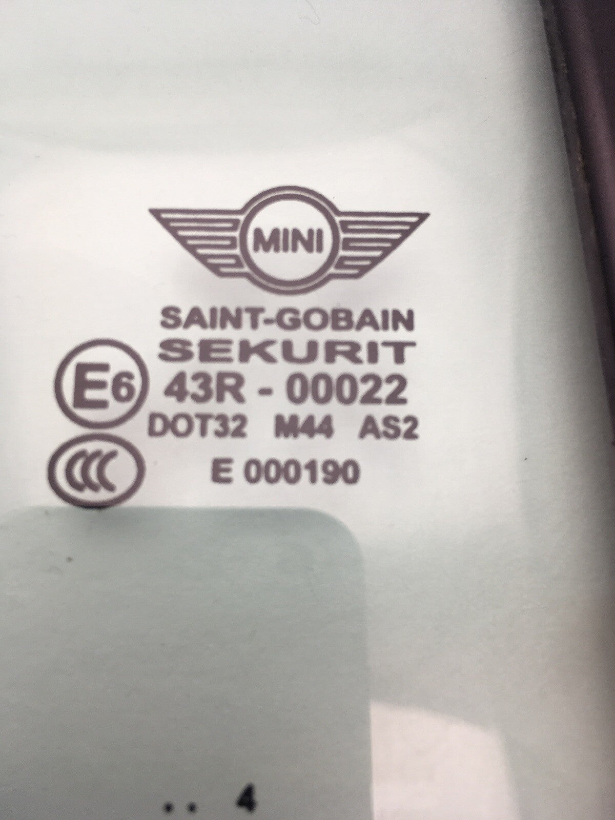 Right Side Rear Quarter Window Glass Mini R52 Cabriolet 02-08 7128722