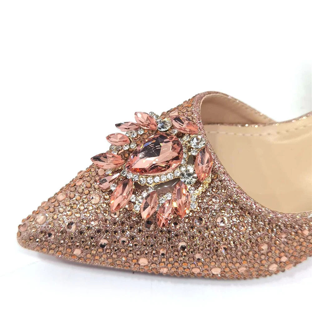 Italian Hollow Design Women's Shoes And Matching Bag