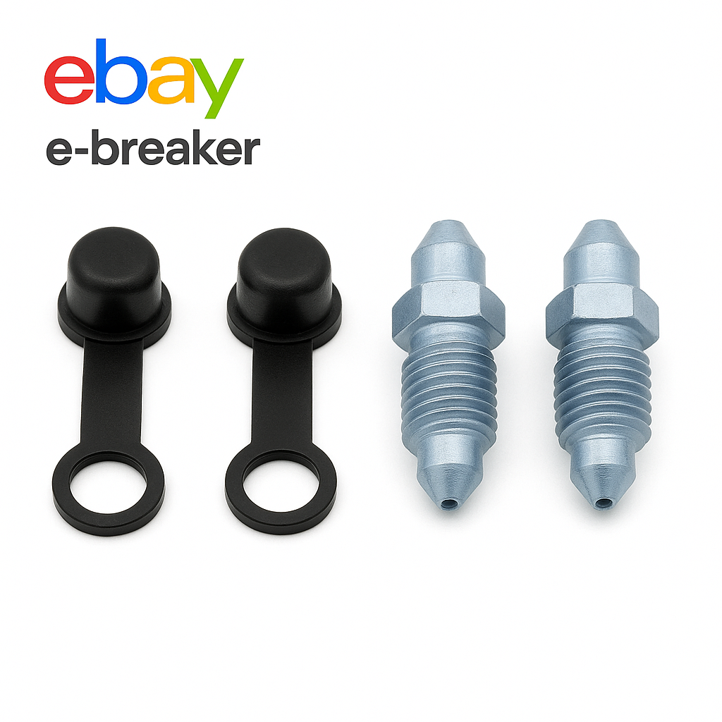 Brake Caliper Bleed Screw Nipples x2 Twin Pack with Cap – M10x1 – Motorcycle & Car