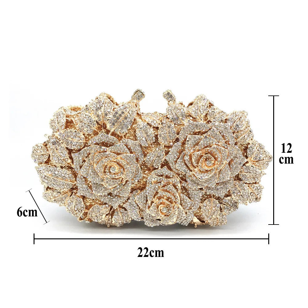 Women's Crystal Clutches Cocktail Purse