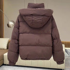 Winter Jacket Women Parkas 2024 New Short Hooded Cotton Padded Jacket Casual