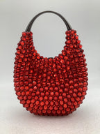 Women's Crystal Diamonds Chain Evening Clutch Bag
