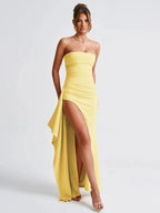 Giyu Sexy Club Evening Party Dresses Women 2025 Summer Slash Neck Backless