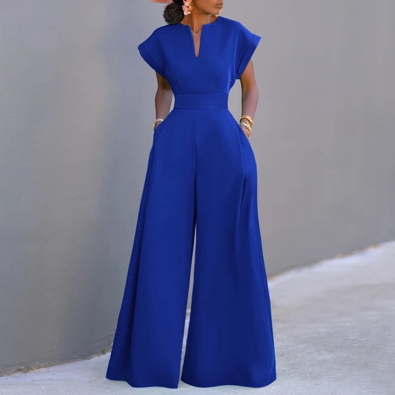 ZANZEA Summer Overalls Women 2024 Elegant Jumpsuits Holiday Casual Short Sleeve