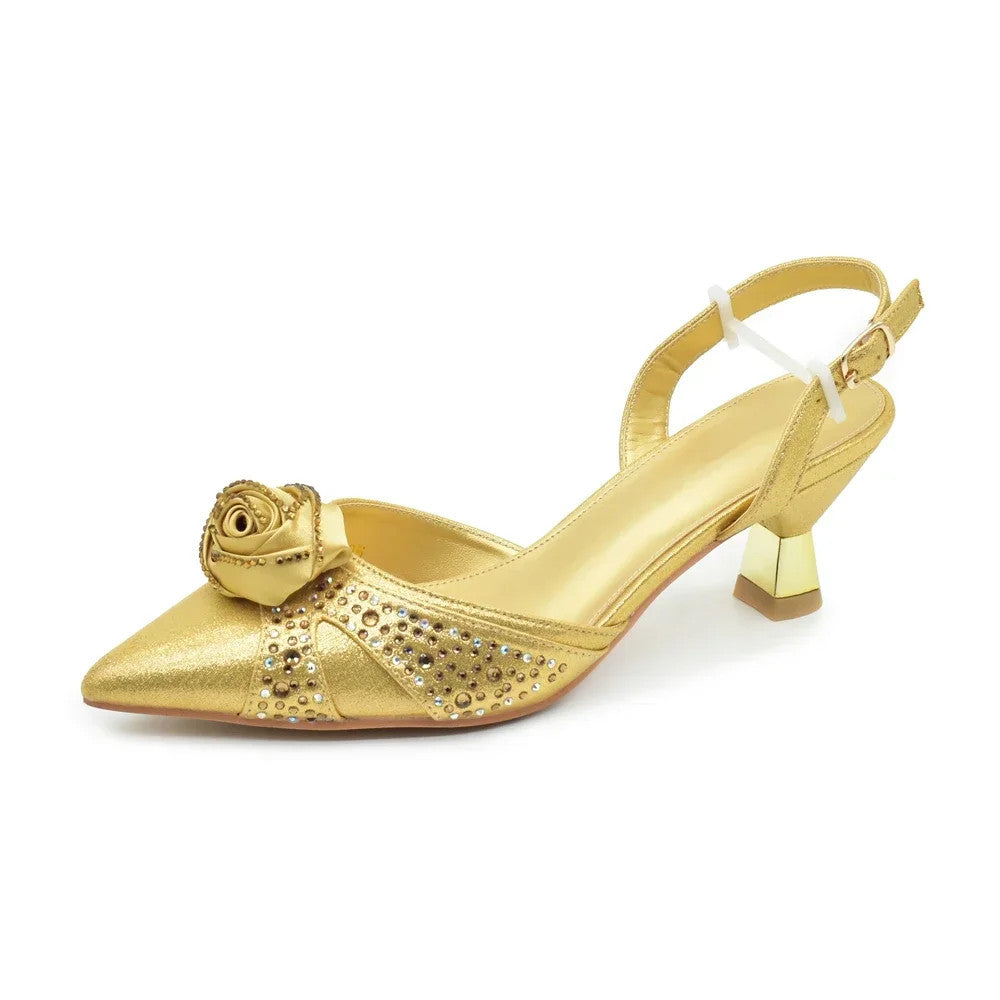 New Fashion Women Shoes and Bags To Match Set Nigeria Party Women's Pumps with