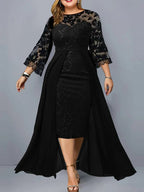 Plus Size Party Dresses for Wedding Guest Women's 2024 Spring Summer Long
