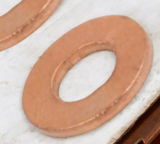 BMW Diesel Fuel Injector Copper Washer Seal Set x4 — M47 N47 B47 Engines — OE 2247156