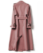 Long Sleeve Trench Coat For Women Office Long Outerwears Jacket