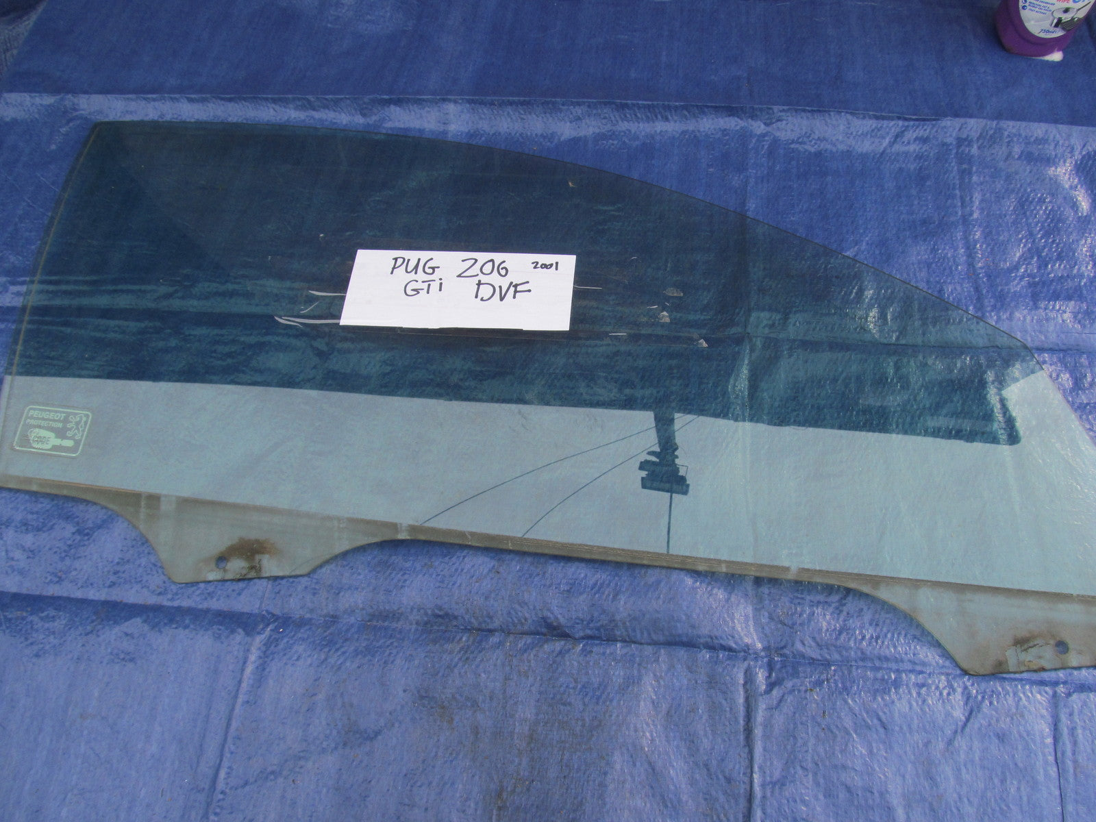 DOOR WINDOW GLASS RIGHT O/S From PEUGEOT 206 GTI GRAND TOURISME GT